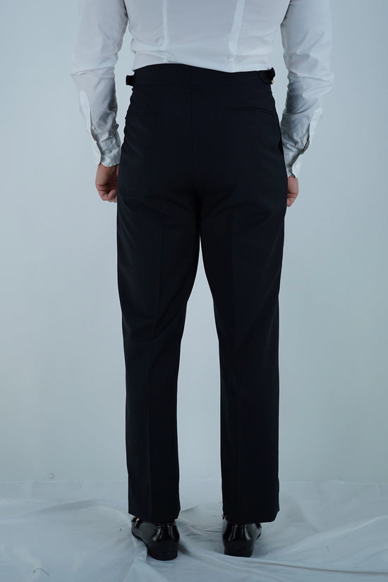 Gurkha 1 bottone - Fondo 20/23cm | Doppia Fibbia Regolabile | Nero Corvino