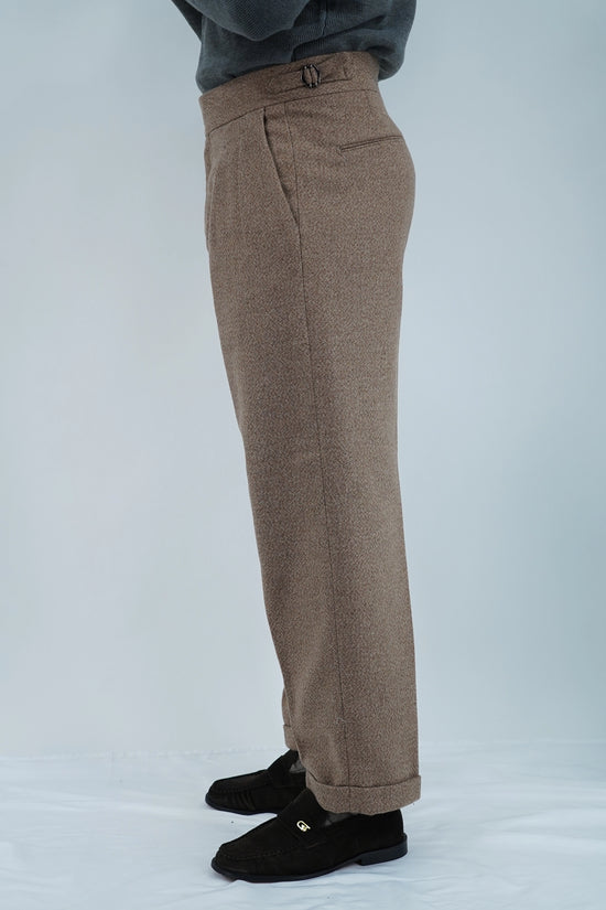 Gurkha biforcato in flanella argilla fondo 23cm