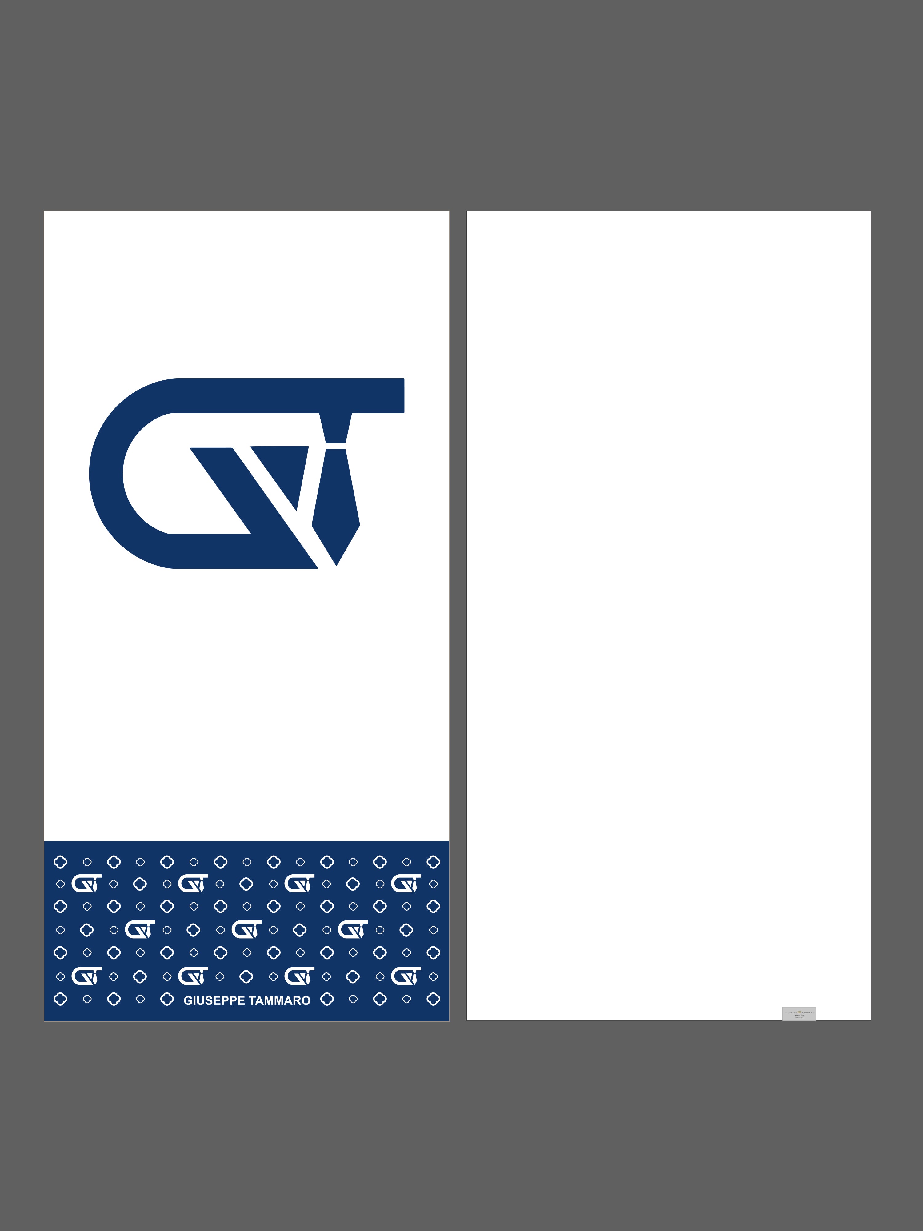 Telo mare monogram 180x90cm in microfibra bianco/blu