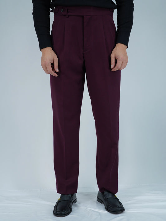 Gurkha 1 bottone con fibbie laterali stringenti bordeaux