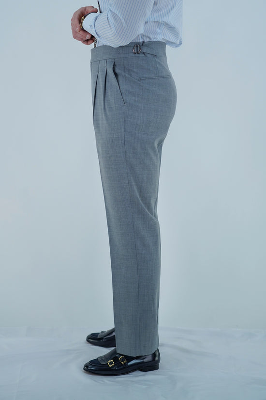 Gurkha 1 bottone - Fondo 20/23cm | Doppia Fibbia Regolabile | Grigio Urbano