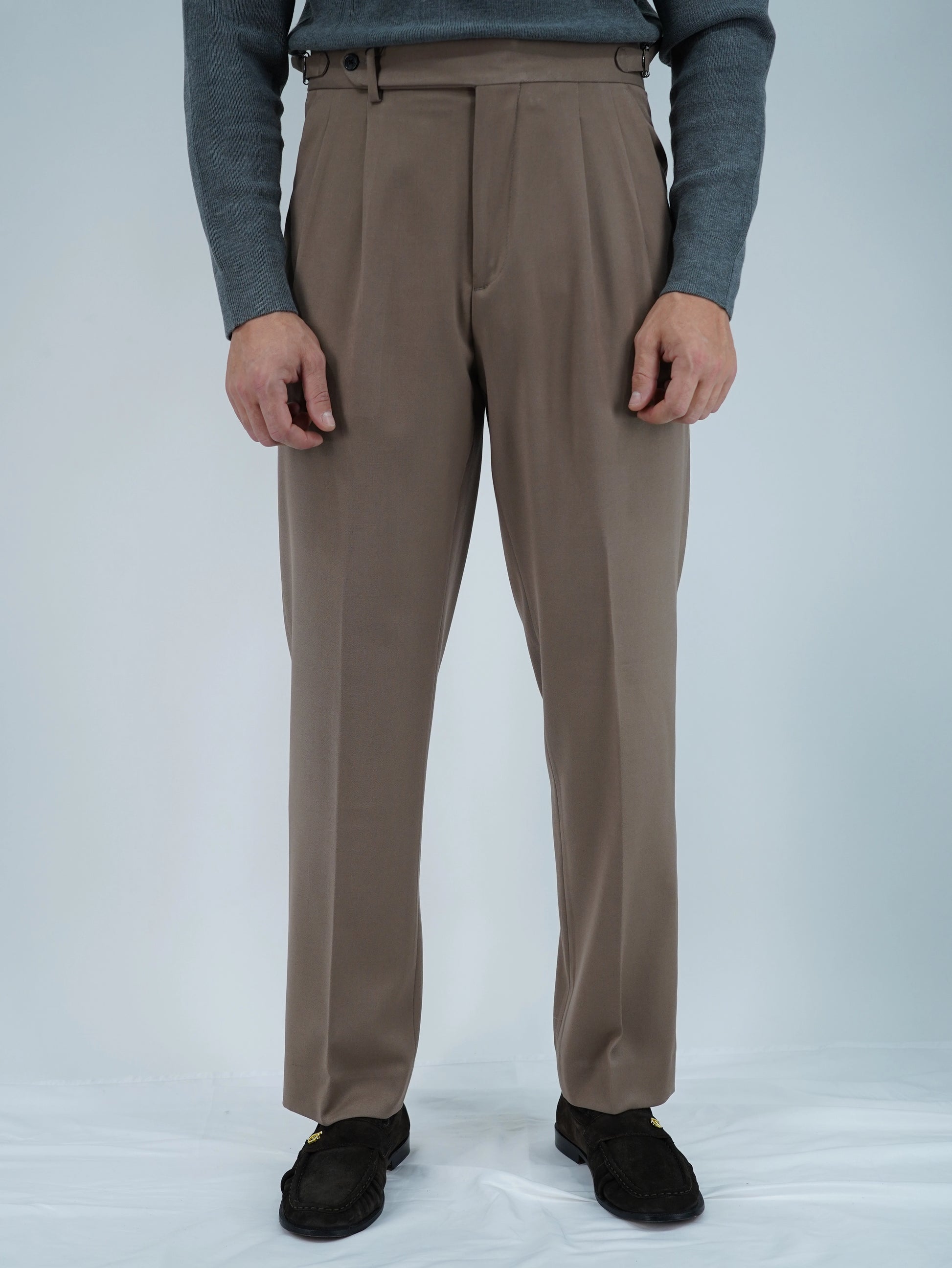 Gurkha 1 bottone fibbie laterali stringenti beige fondo 21cm