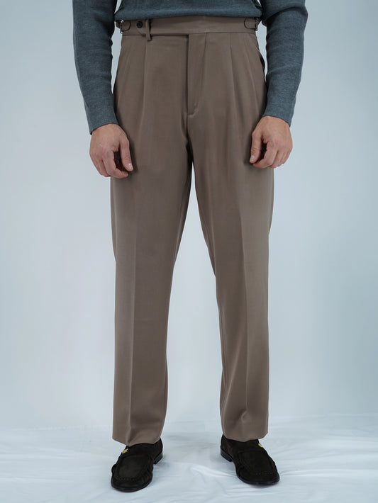 Gurkha 1 bottone fibbie laterali stringenti beige fondo 21cm