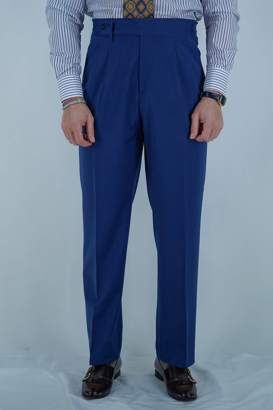 Gurkha 1 bottone - Fondo 20/23cm | Doppia Fibbia Regolabile | Blu Inchiostro