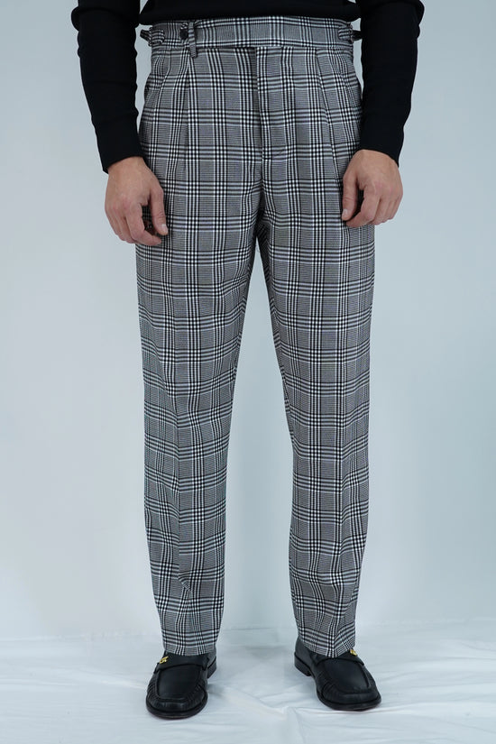 Gurkha 1 bottone con fibbie laterali stringenti Principe di Galles