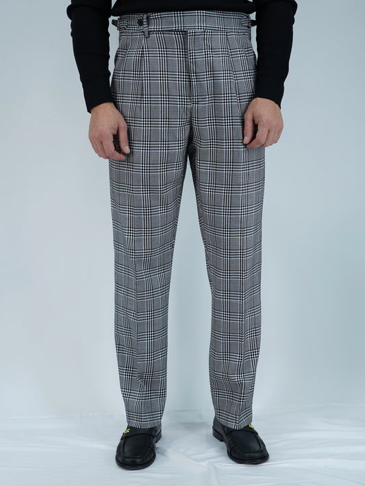 Gurkha 1 bottone con fibbie laterali stringenti Principe di Galles