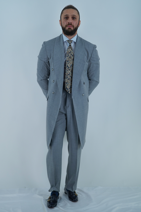 Giacca Heritage Lunga Doppio Petto - Linea Extensive | Grigio Urbano