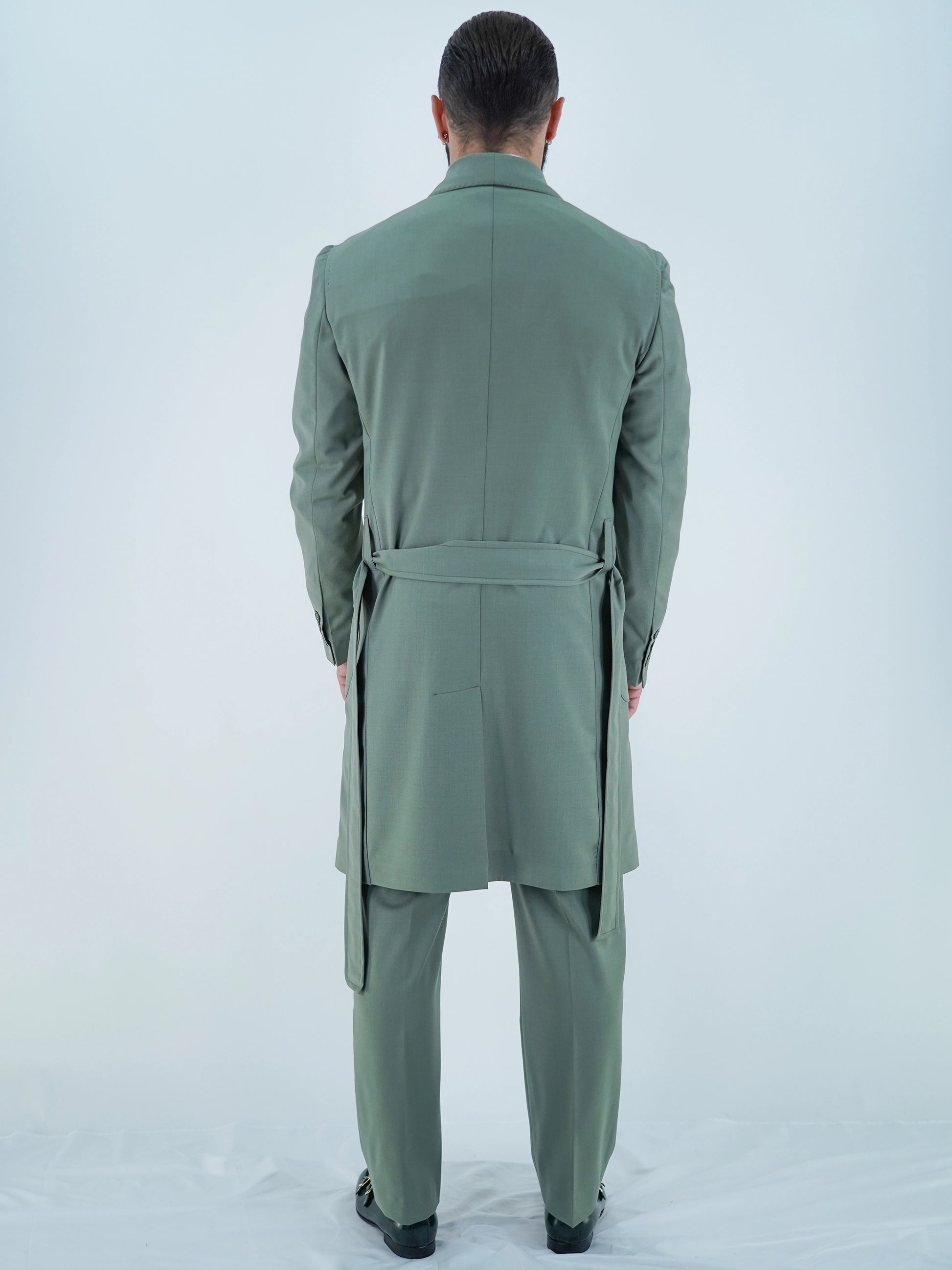 Giacca Heritage Lunga Doppio Petto - Linea Extensive | Verde Oliva