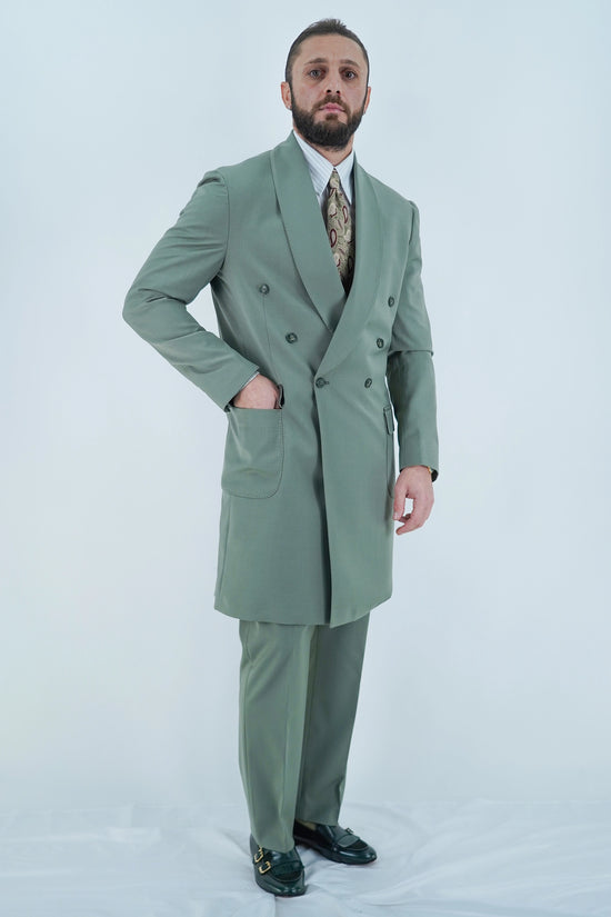 Giacca Heritage Lunga Doppio Petto - Linea Extensive | Verde Oliva