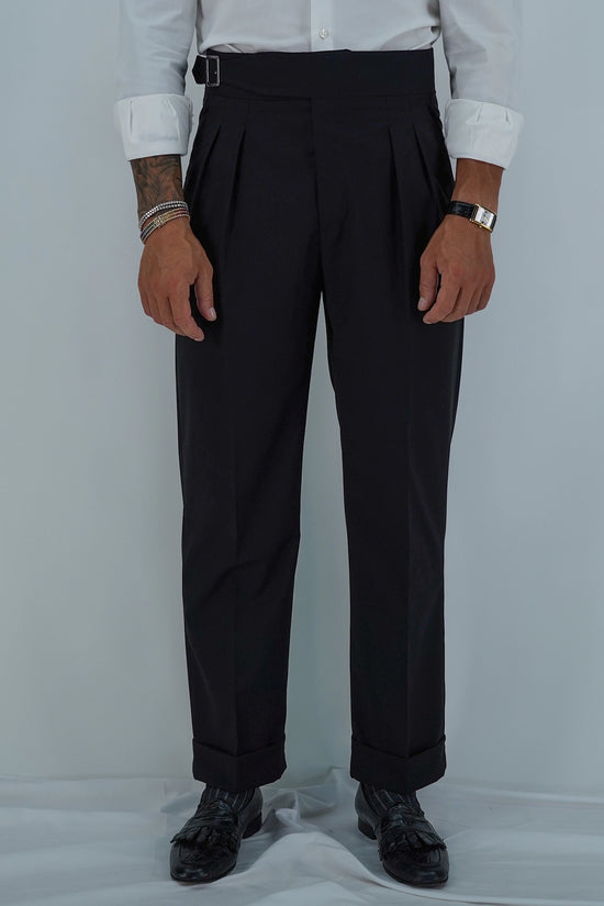 Gurkha Heritage Con Fibbia Laterale- Fondo 22/25cm | Doppia Fibbia Regolabile | Nero Corvino