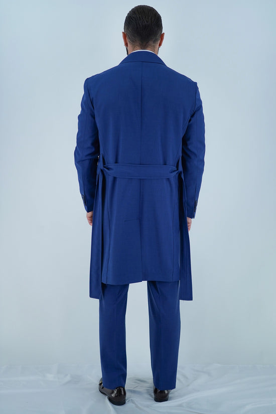 Giacca Heritage Lunga Doppio Petto - Linea Extensive | Blu Inchiostro
