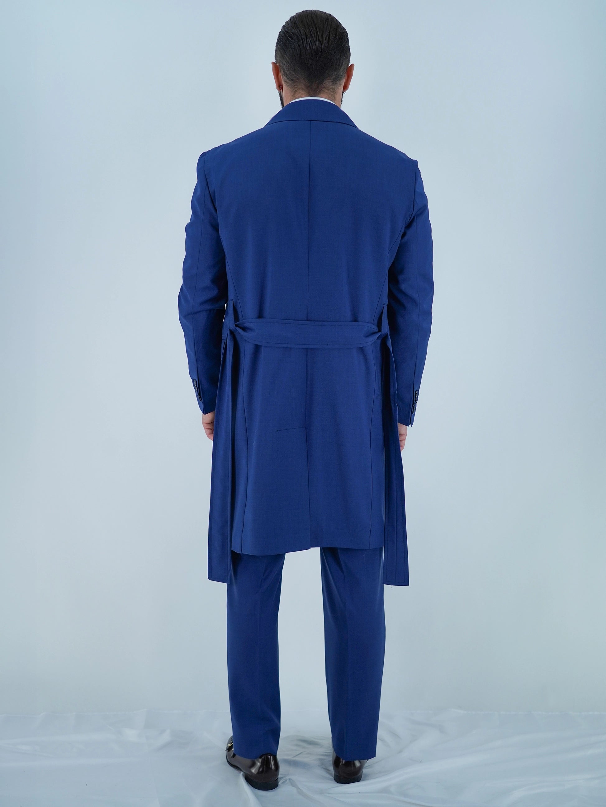 Giacca Heritage Lunga Doppio Petto - Linea Extensive | Blu Inchiostro