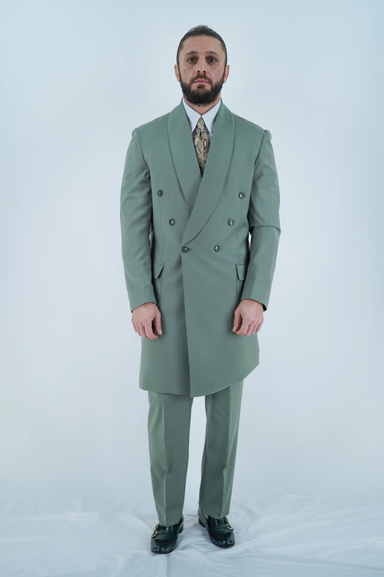 Giacca Heritage Lunga Doppio Petto - Linea Extensive | Verde Oliva