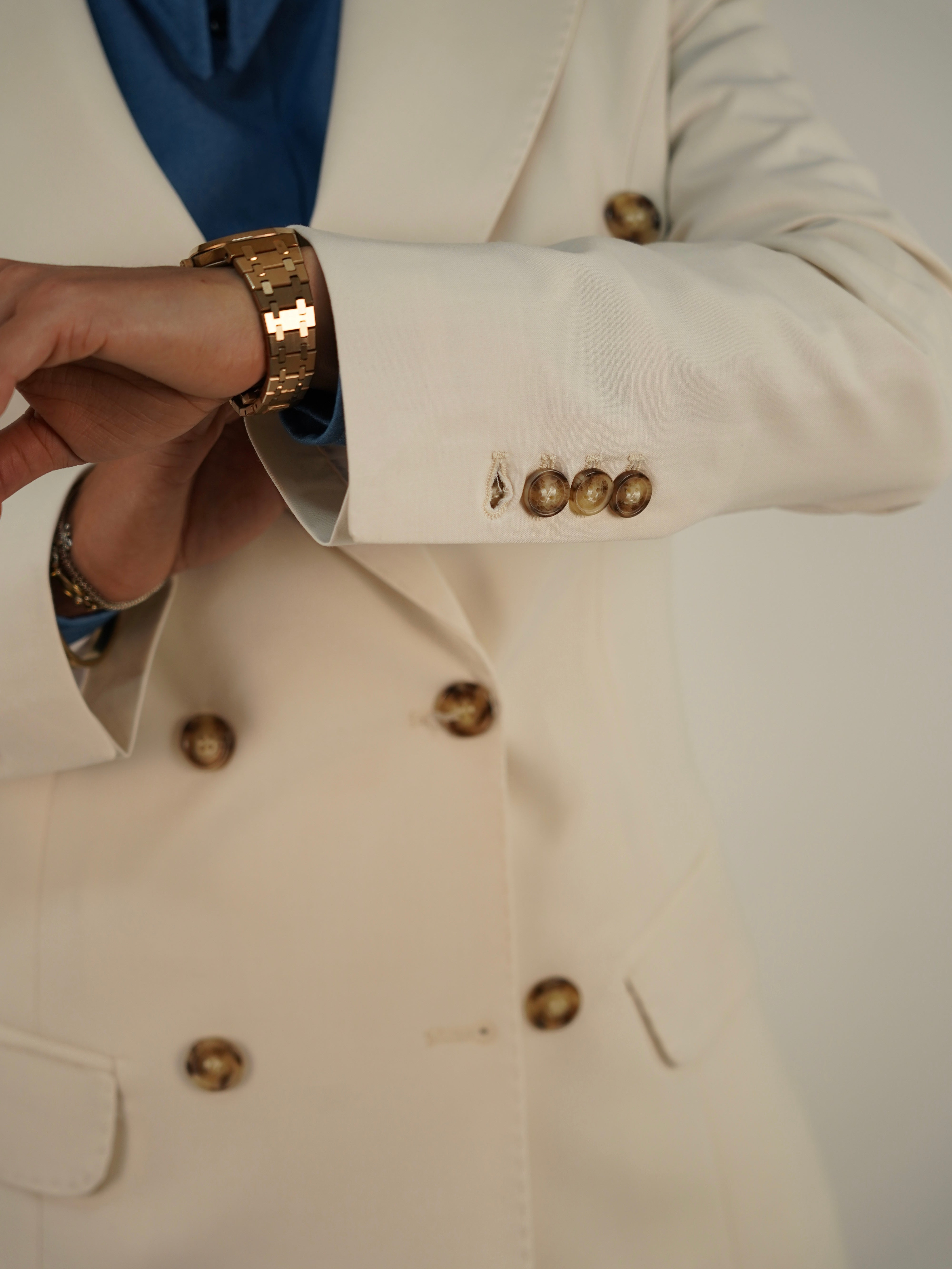Tailleur doppiopetto panna