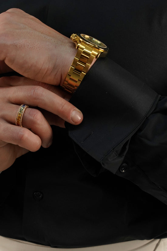 Camicia collo diplomatico nera