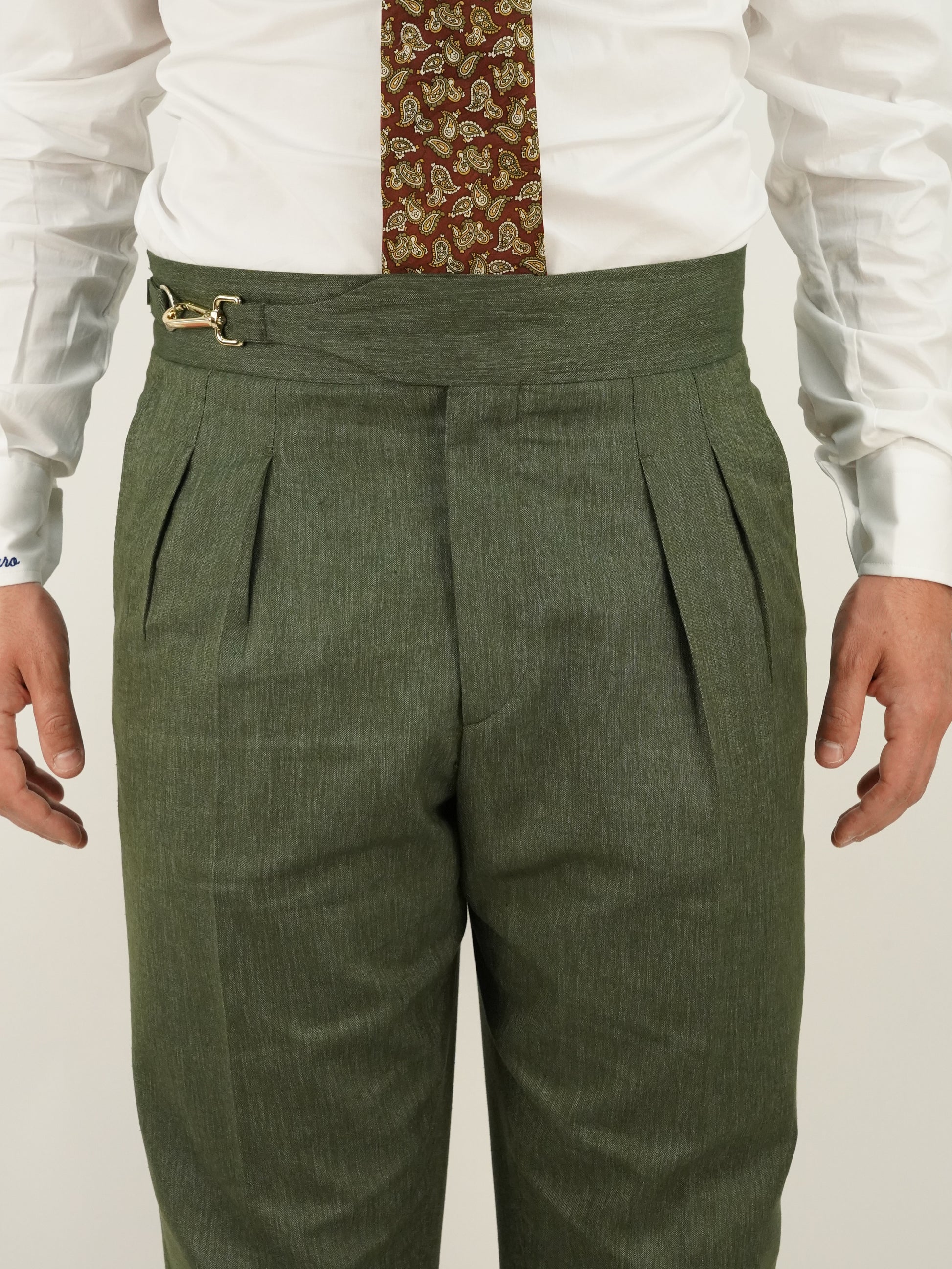 Gurkha royal fiammato verde con gancio oro