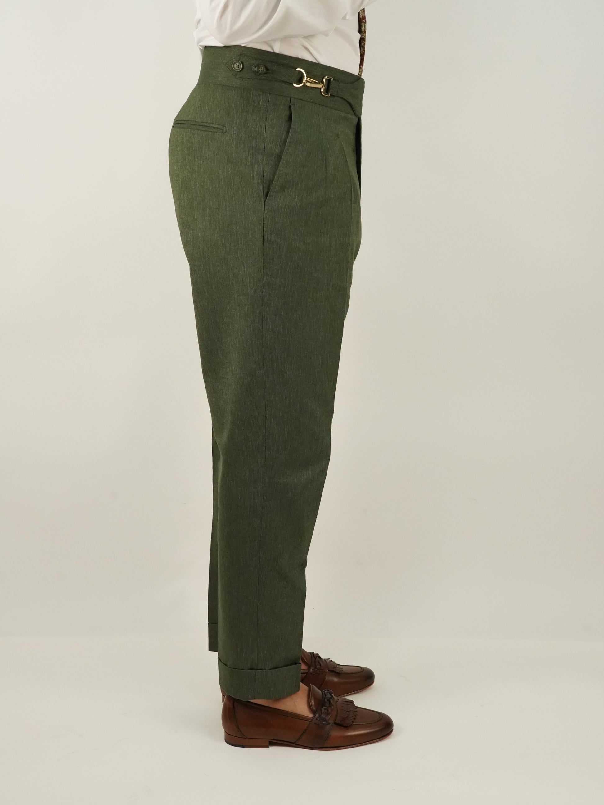 Gurkha royal fiammato verde con gancio oro