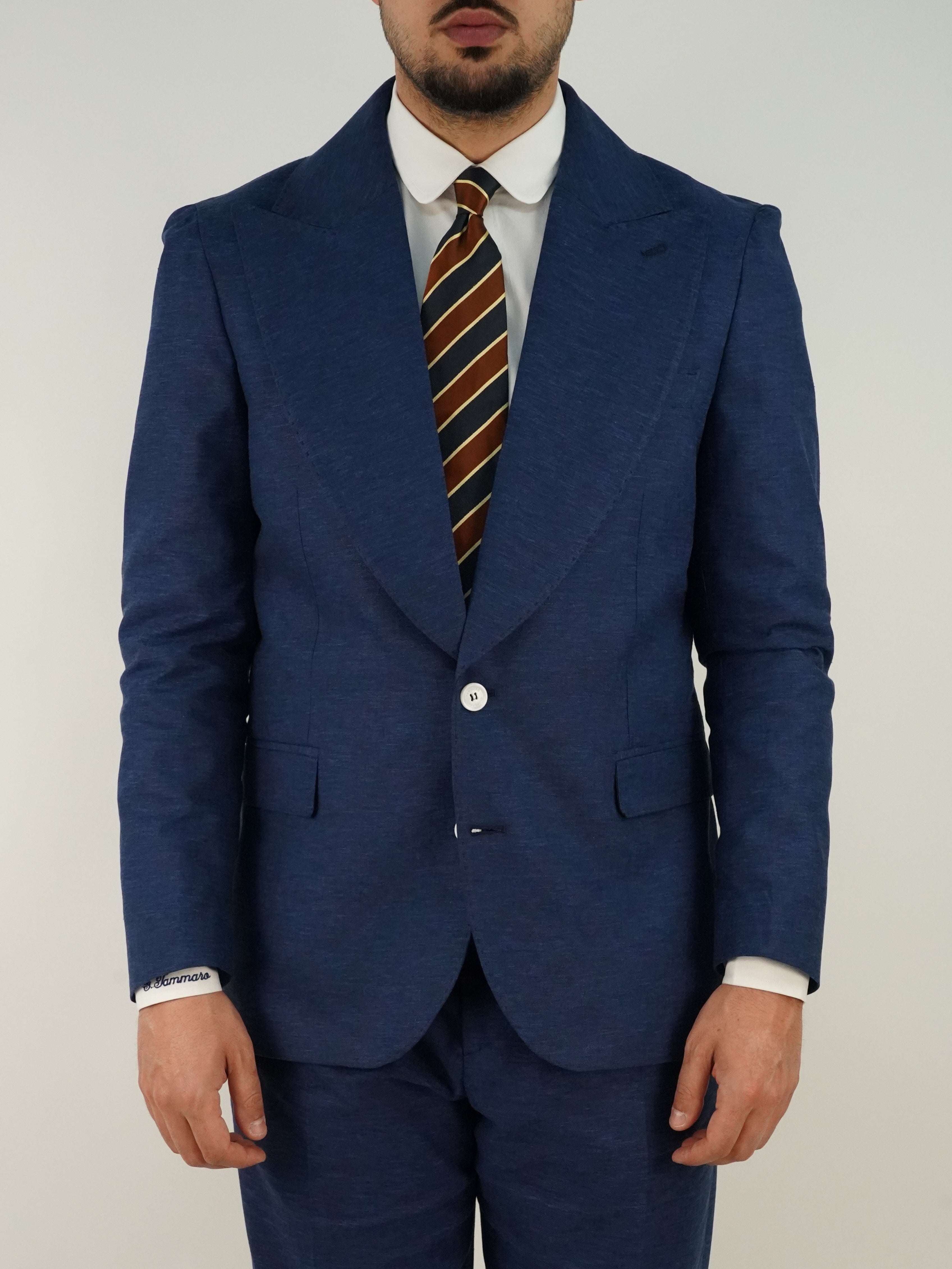 Blu Oltremare Completo Cerimonia Uomo Blu Abito Extensive