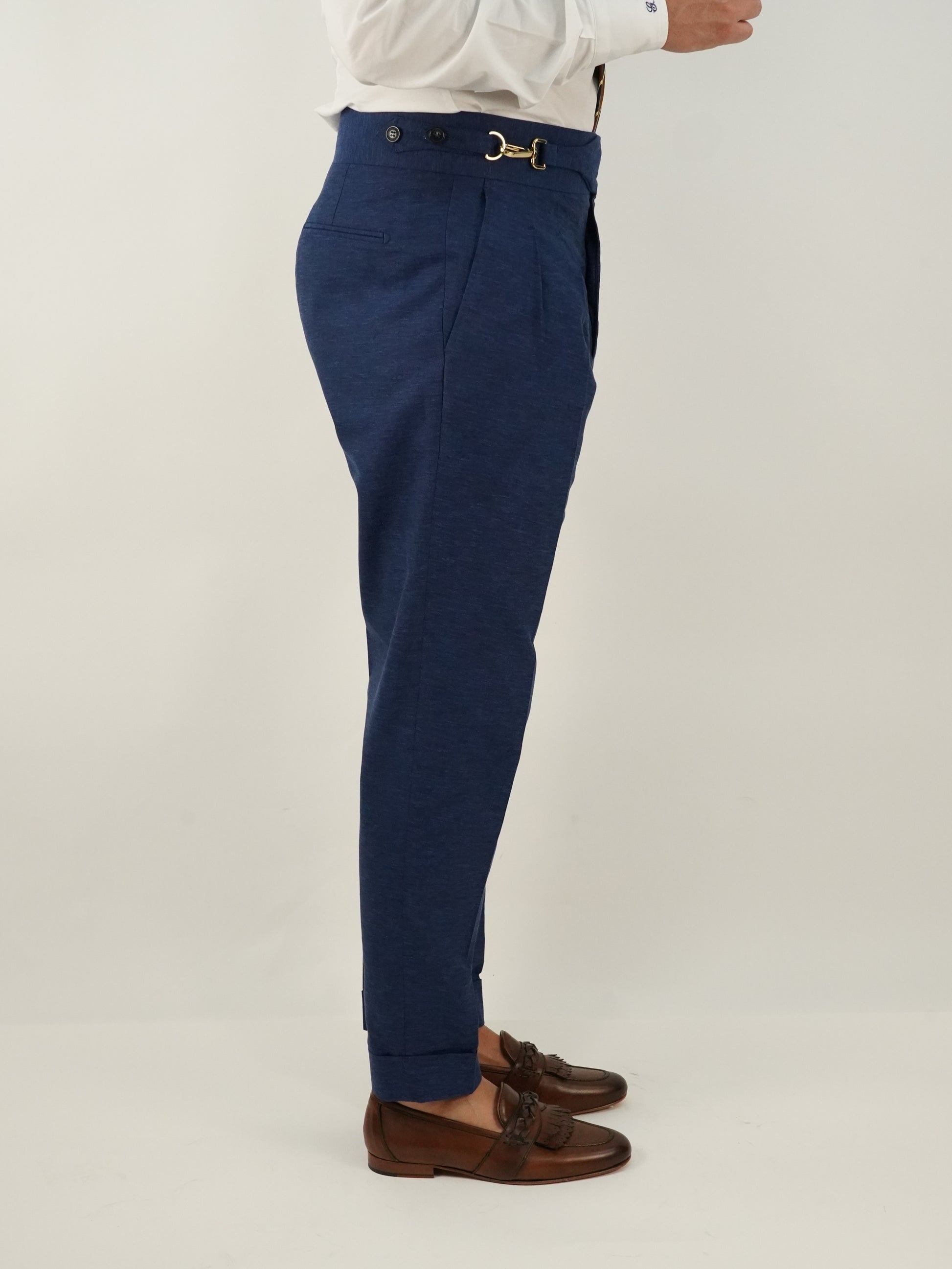 Gurkha royal fiammato blu oltremare con gancio oro