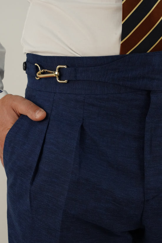 Gurkha royal fiammato blu oltremare con gancio oro