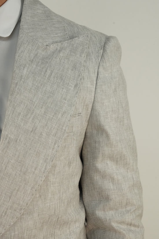 Abito Extensive Monopetto fiammato grigio perla