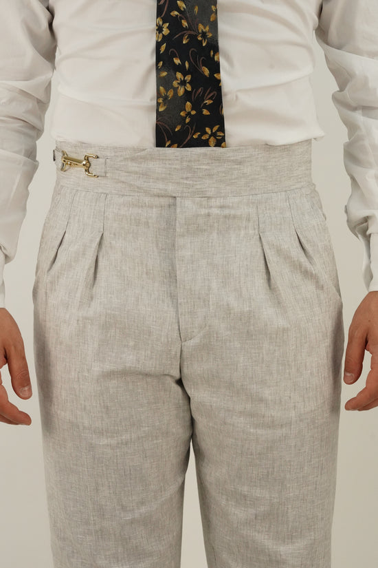 Gurkha royal fiammato grigio perla con gancio oro