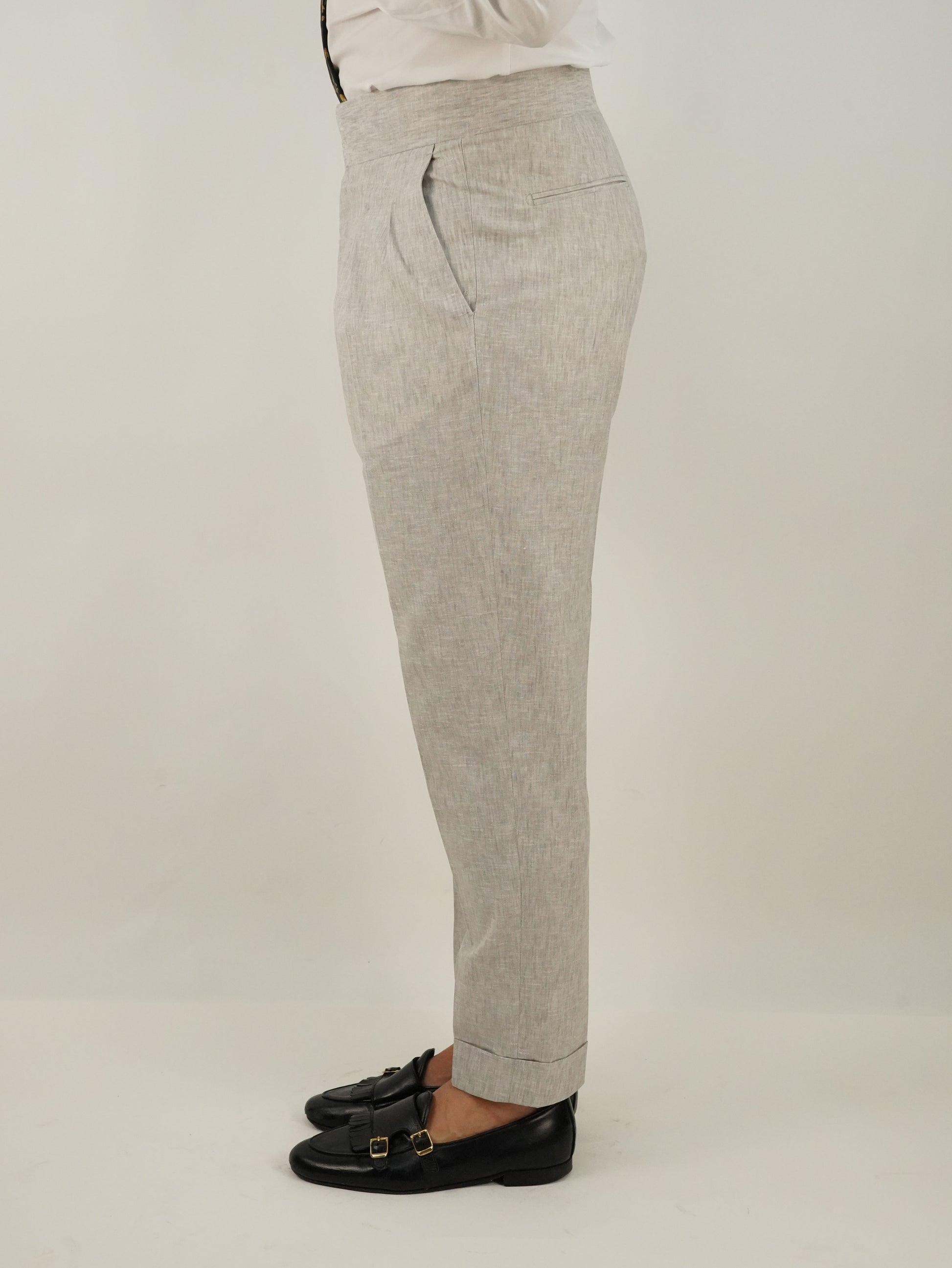 Gurkha royal fiammato grigio perla con gancio oro