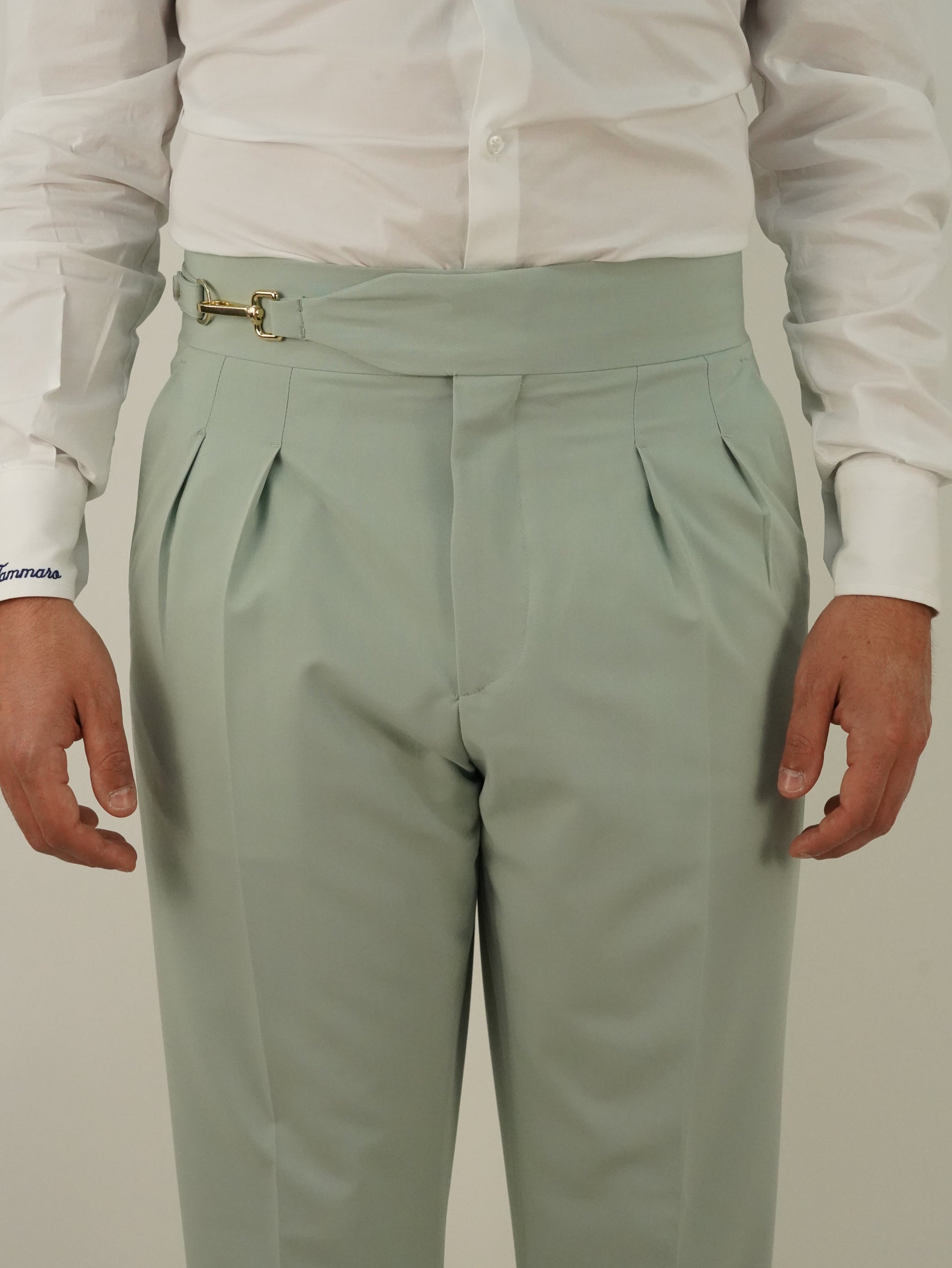 Gurkha royal verde acqua con gancio oro