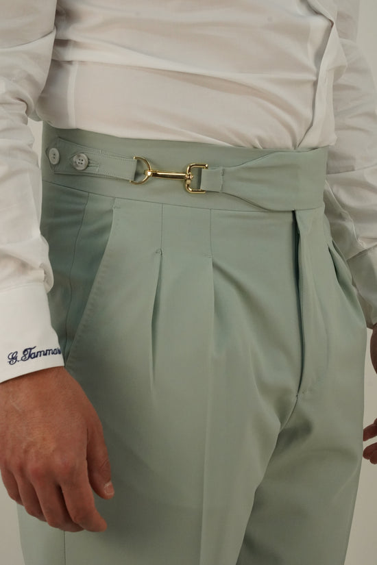 Gurkha royal verde acqua con gancio oro