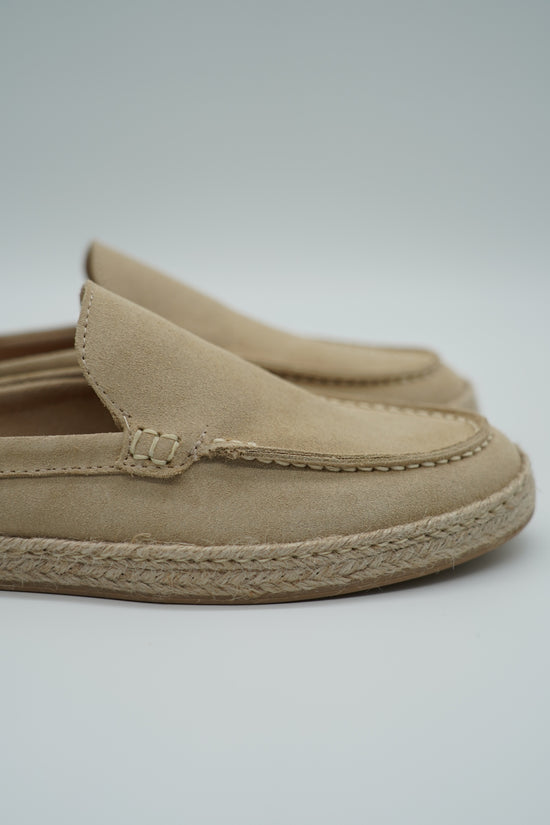 Sabot in pelle scamosciata beige