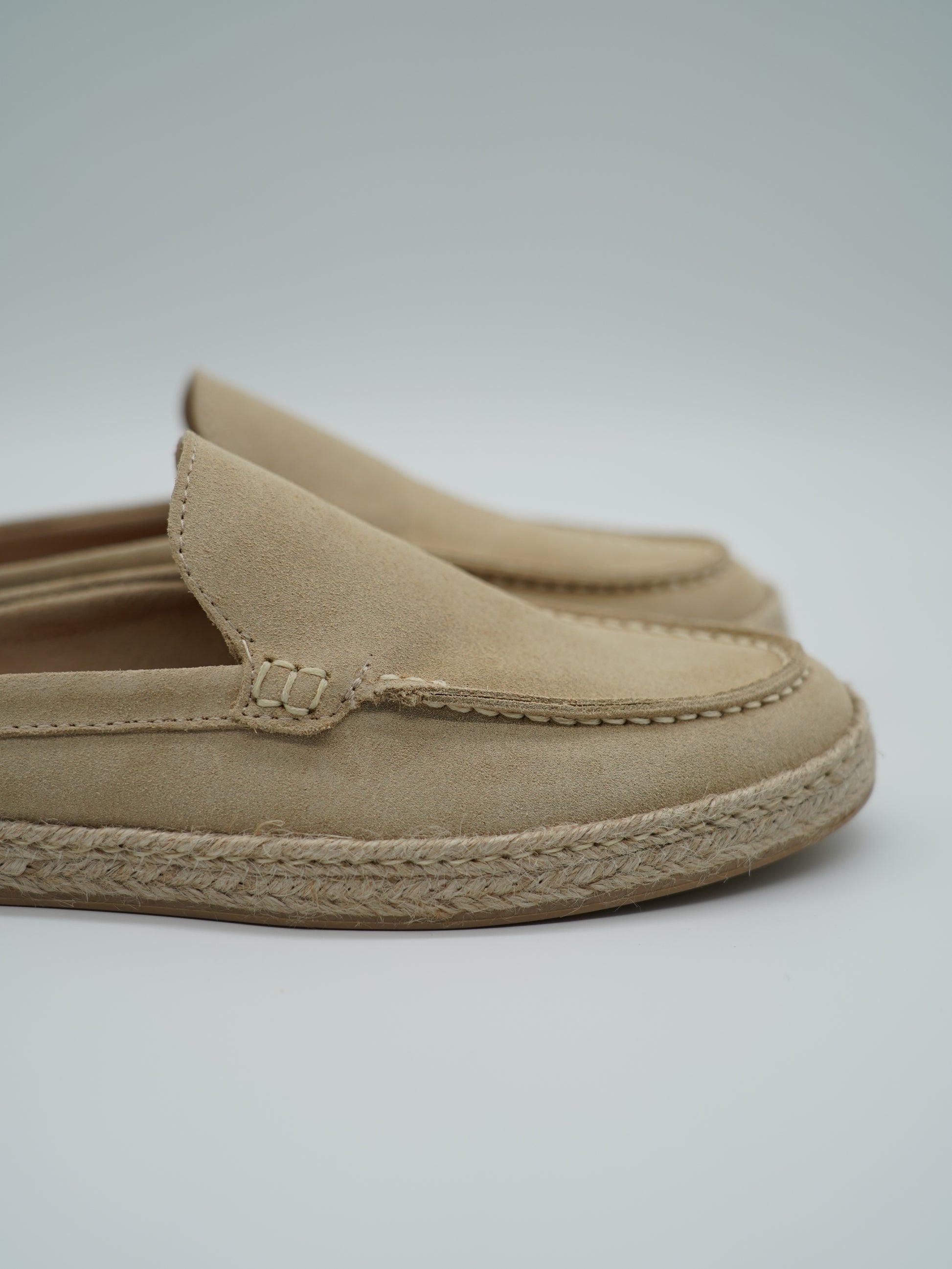 Sabot in pelle scamosciata beige