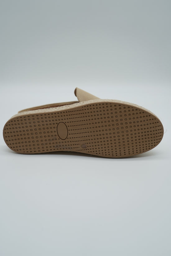 Sabot in pelle scamosciata beige