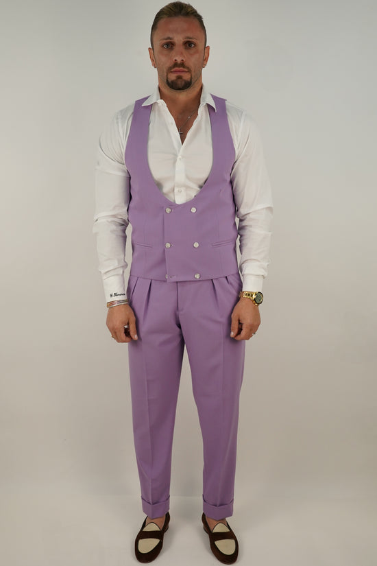 Panciotto Doppiopetto 6 bottoni lilla