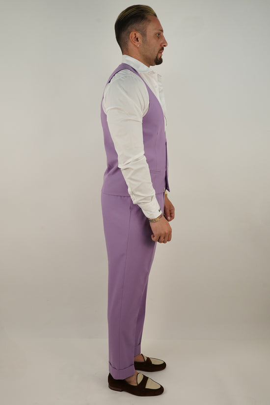 Panciotto Doppiopetto 6 bottoni lilla