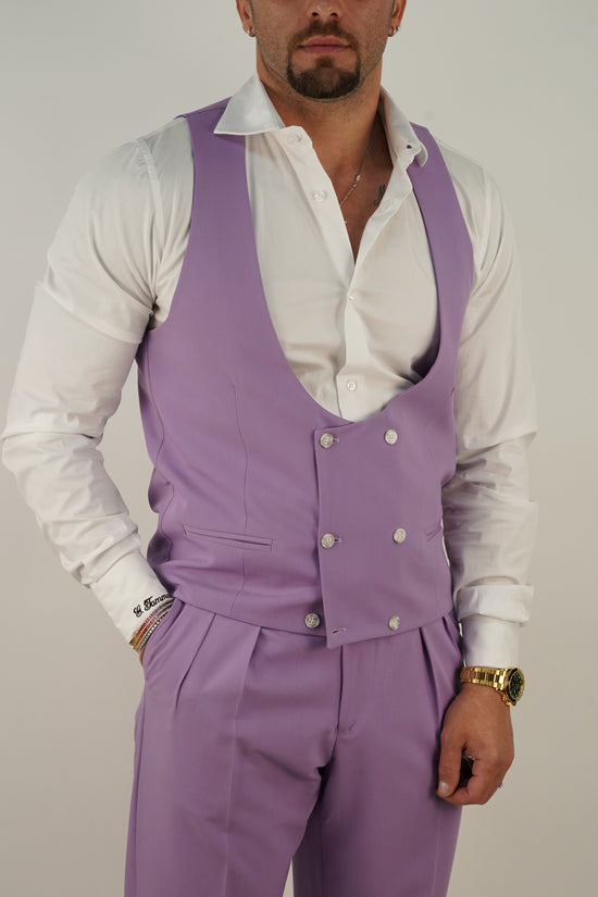 Panciotto Doppiopetto 6 bottoni lilla