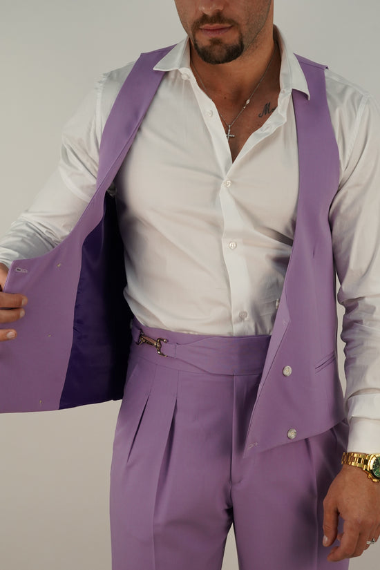 Panciotto Doppiopetto 6 bottoni lilla