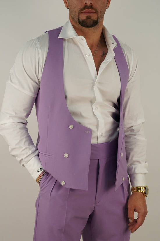 Panciotto Doppiopetto 6 bottoni lilla