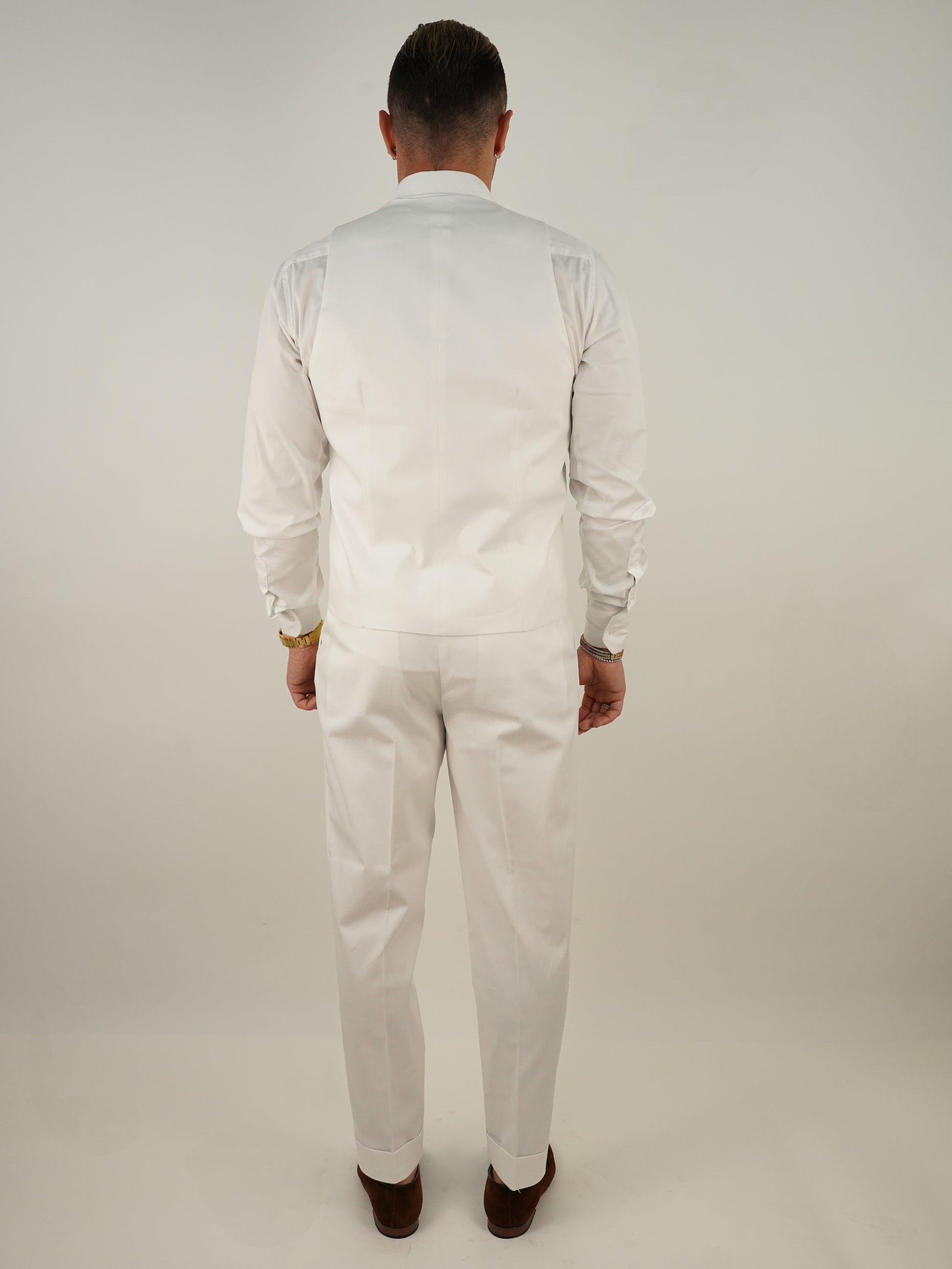 Panciotto doppiopetto 6 bottoni santorini bianco