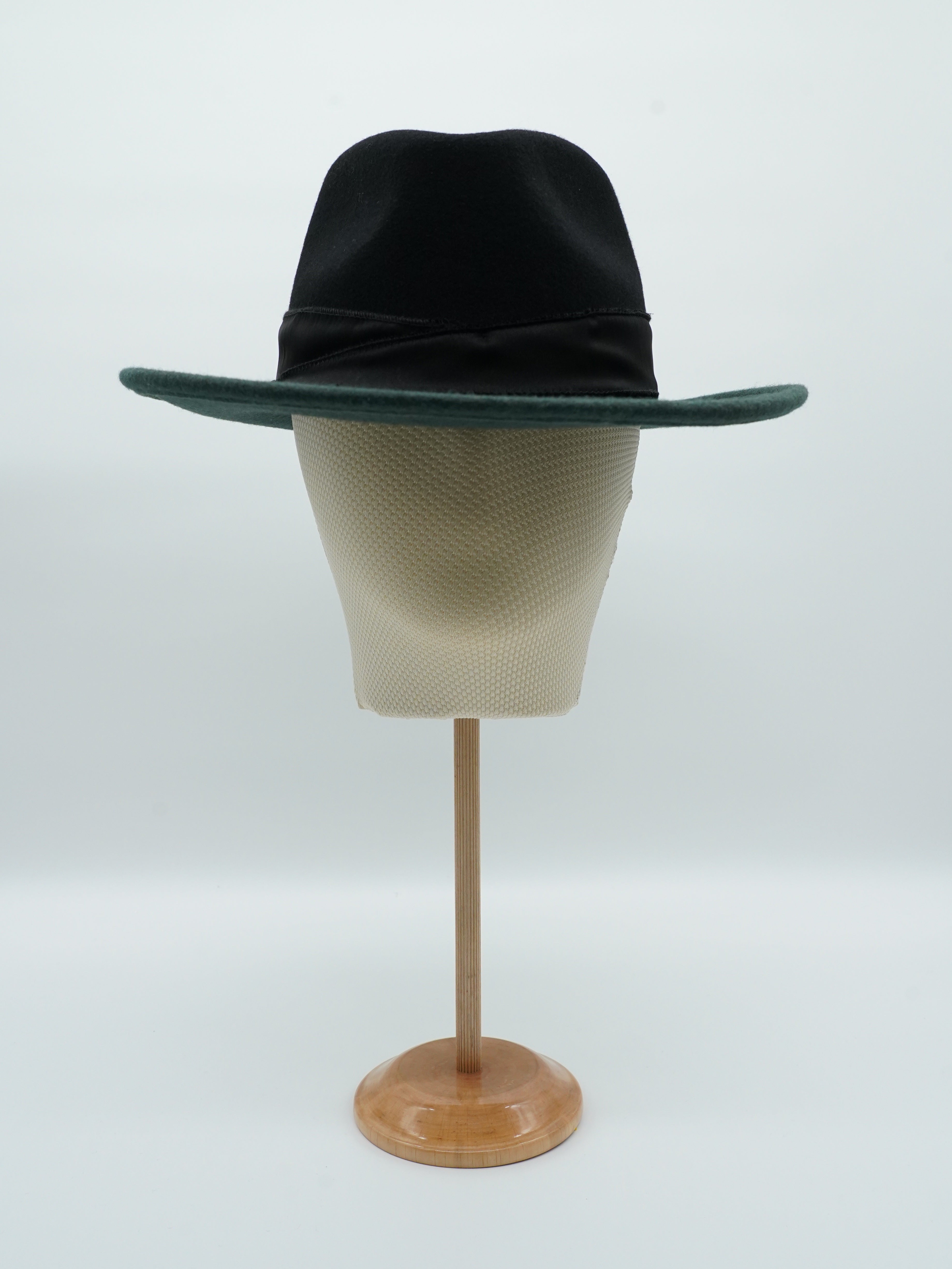 Cappello Texas Verde/Nero in feltro
