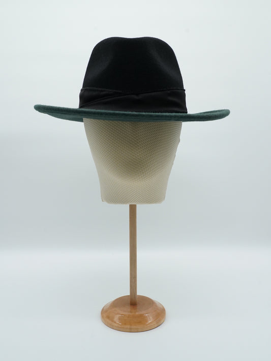 Cappello Texas Verde/Nero in feltro