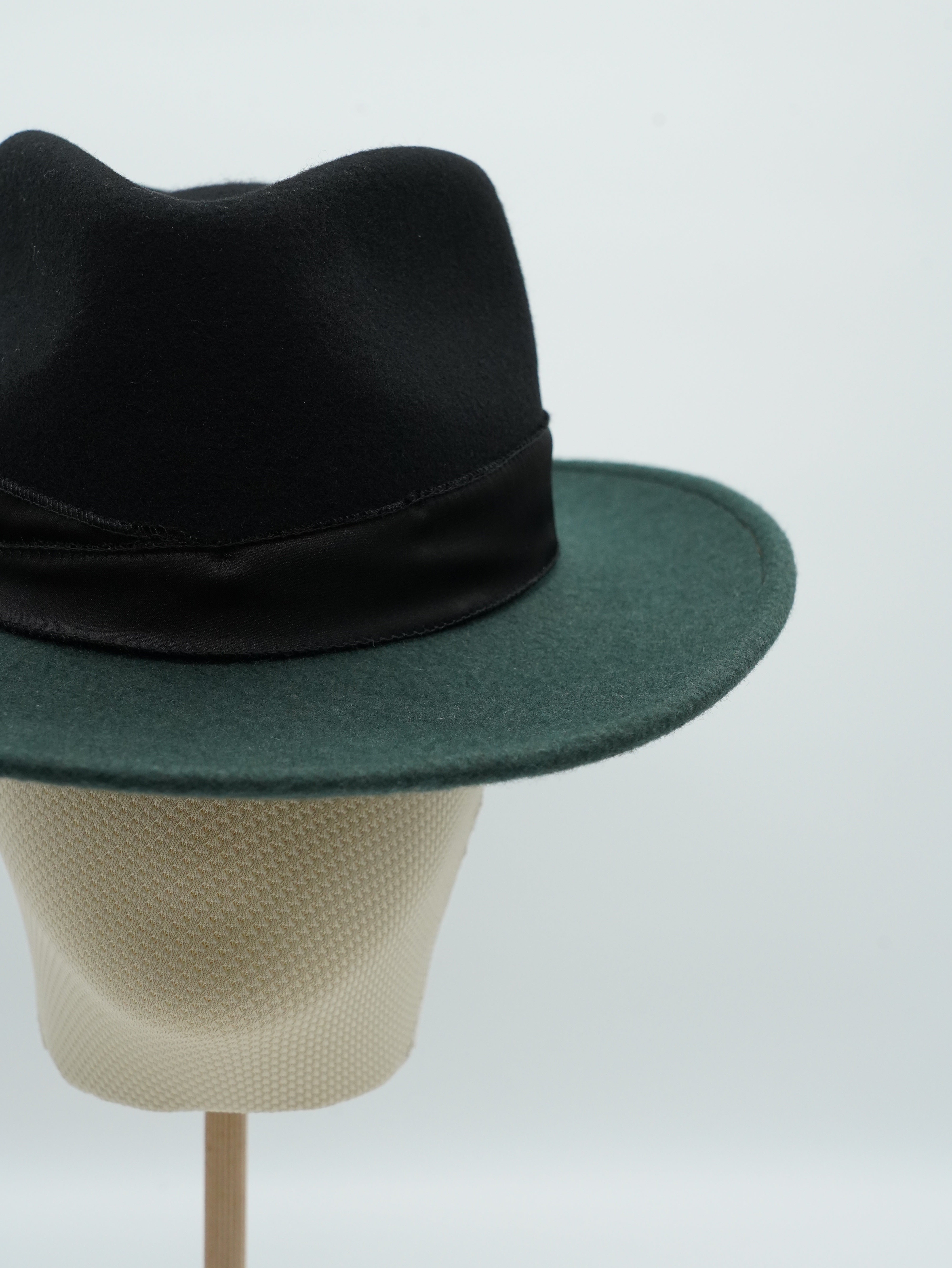 Cappello Texas Verde/Nero in feltro