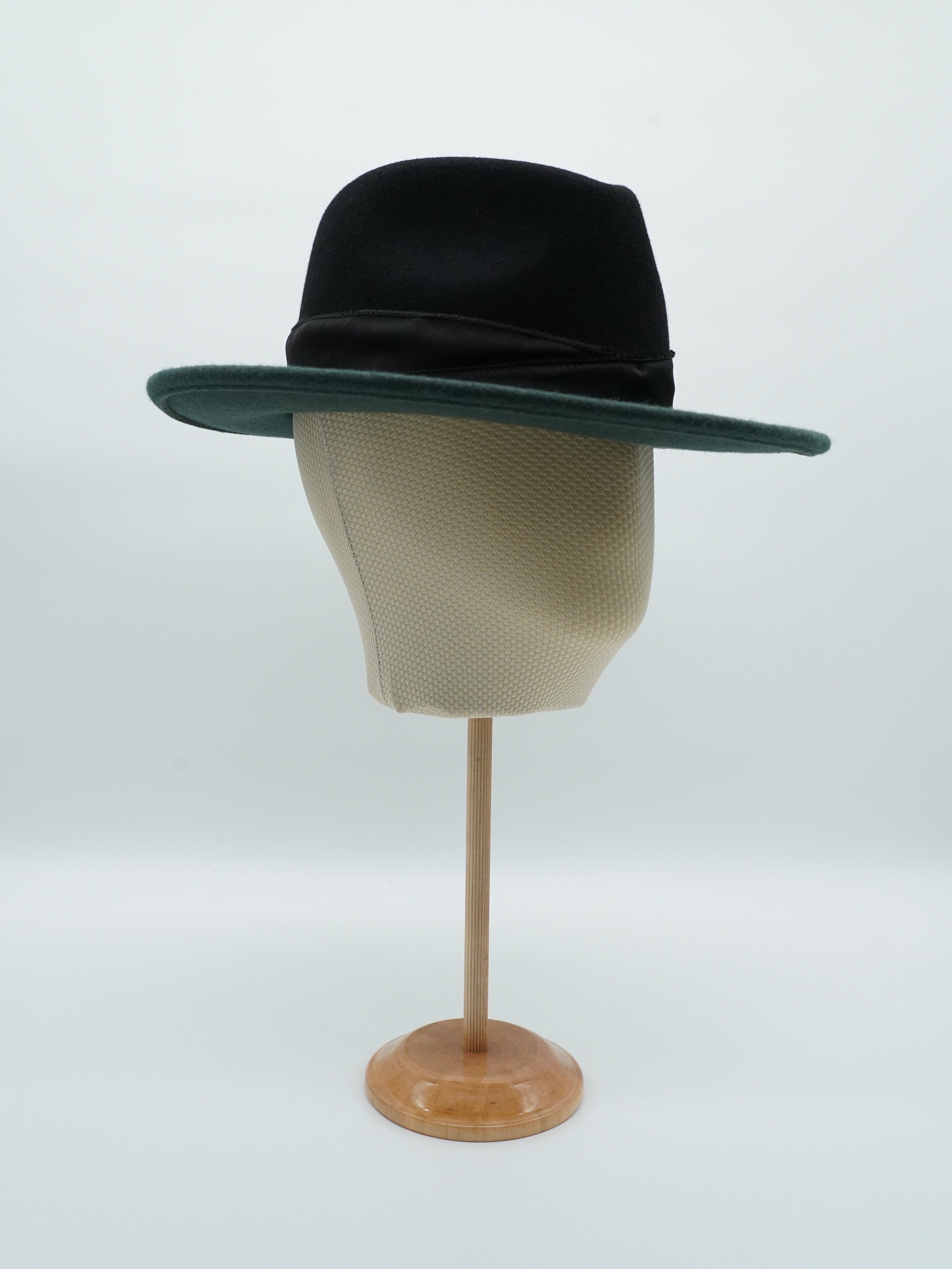 Cappello Texas Verde/Nero in feltro