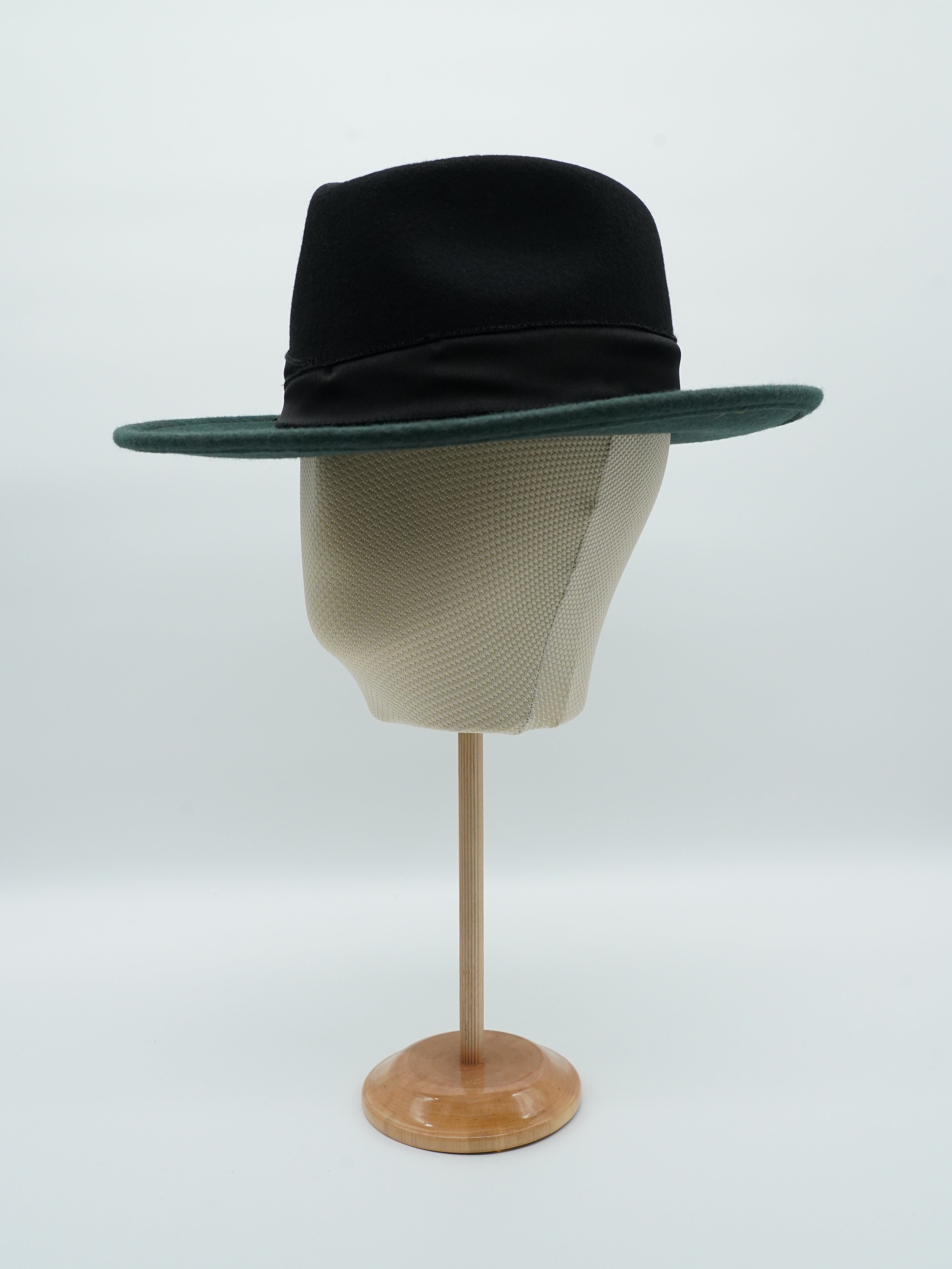 Cappello Texas Verde/Nero in feltro