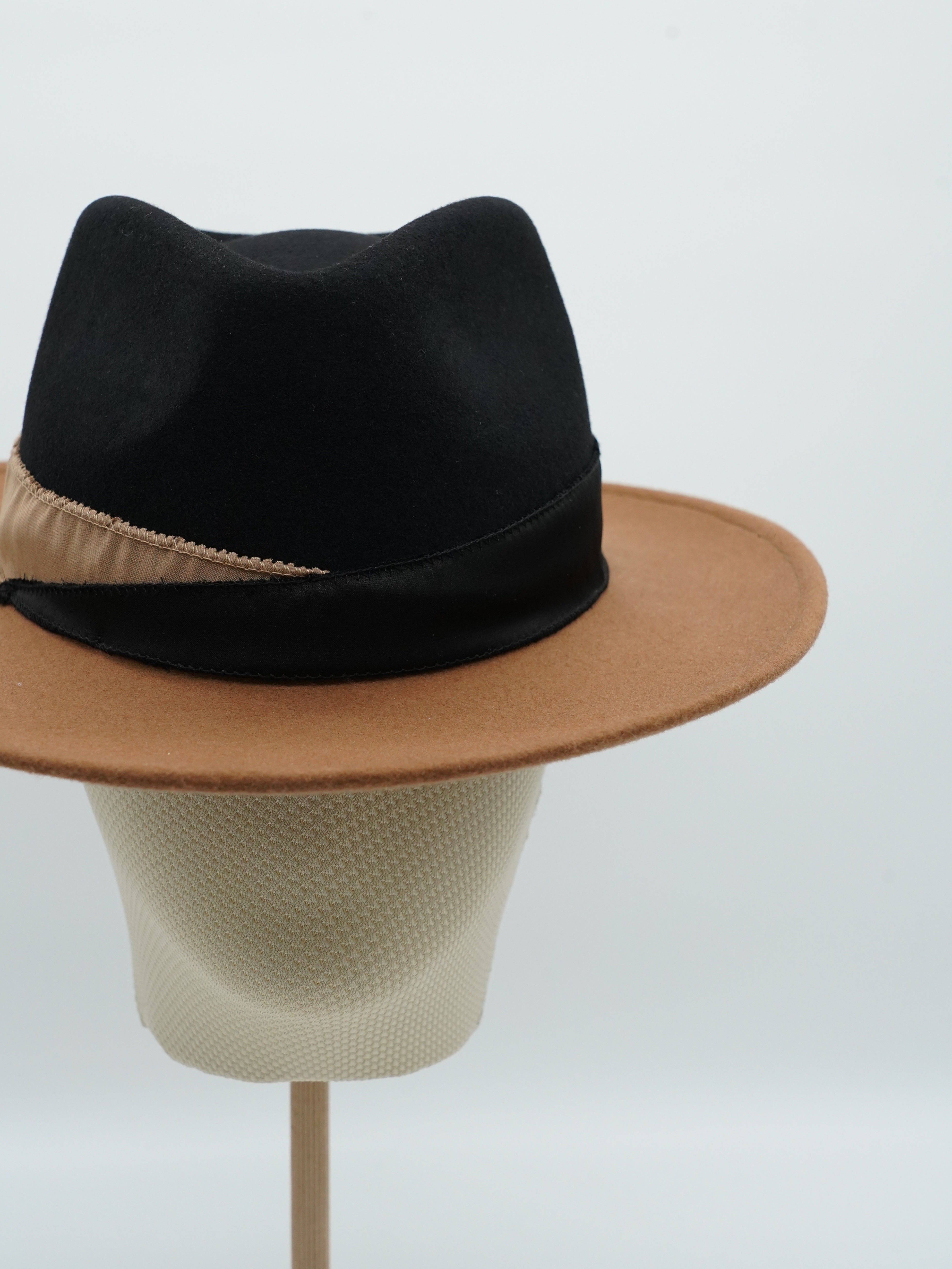 Cappello Texas bicolore Alce/Nero in feltro