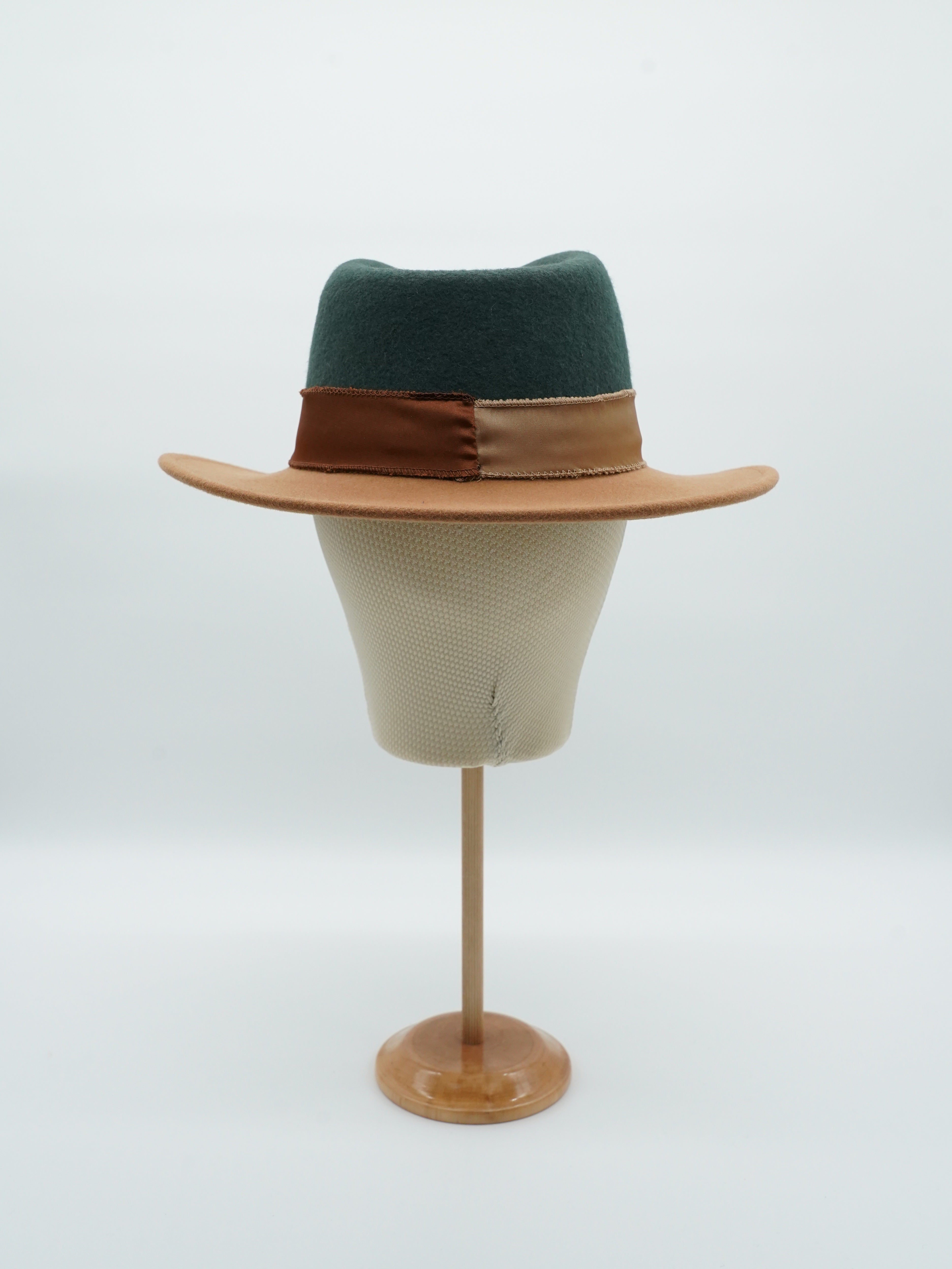 Cappello Texas Alce/Verde in feltro