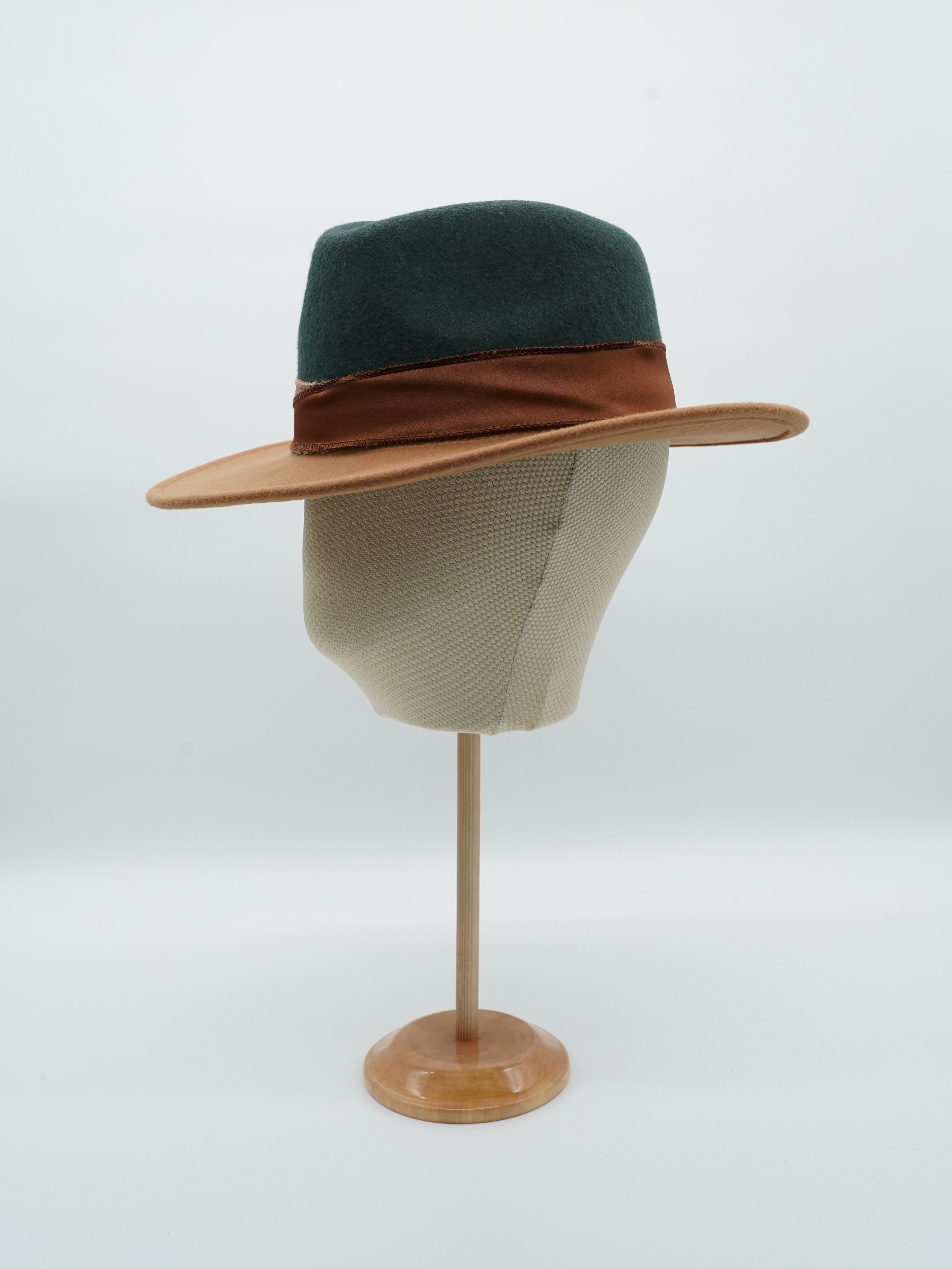 Cappello Texas Alce/Verde in feltro