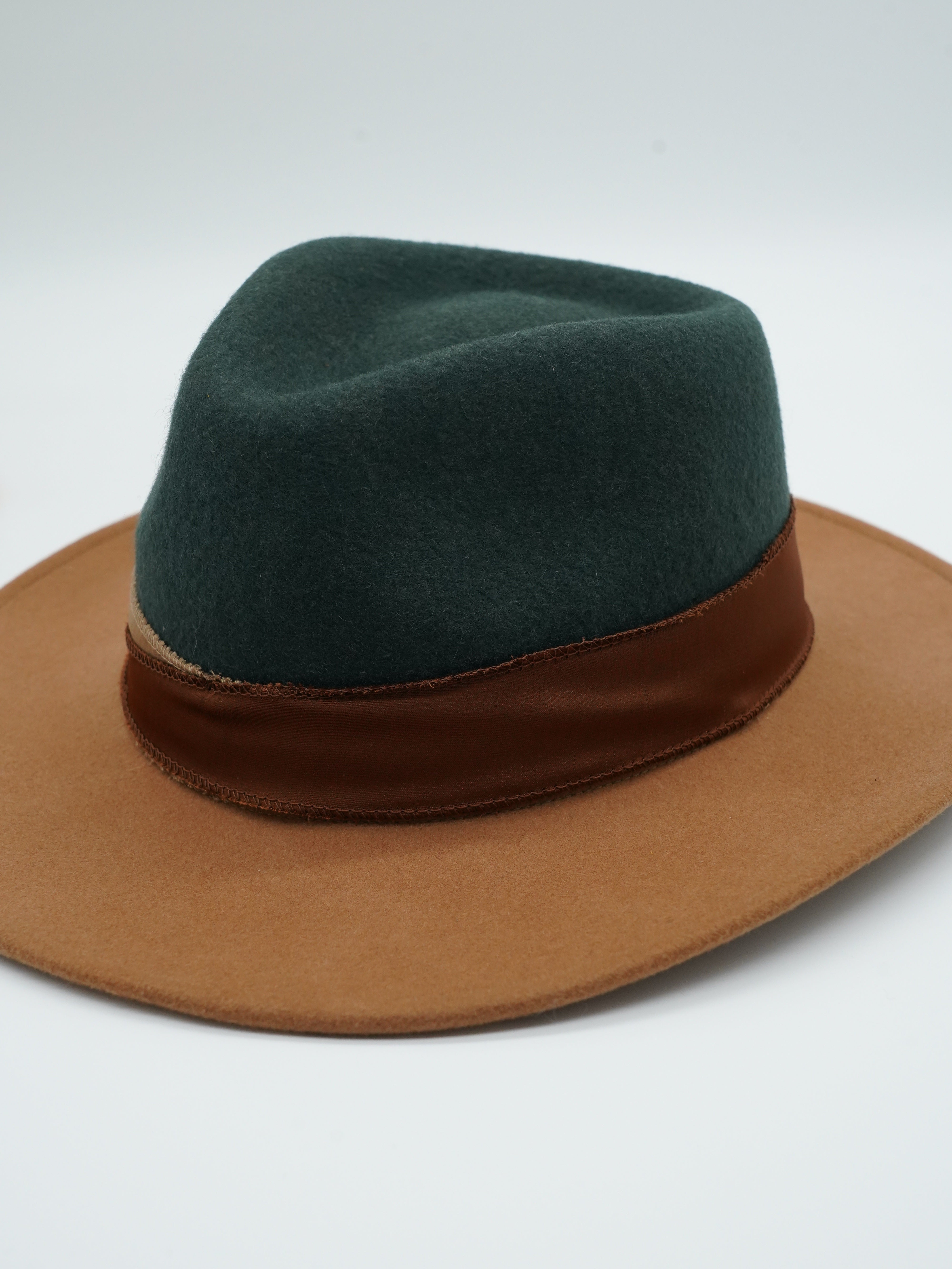 Cappello Texas Alce/Verde in feltro