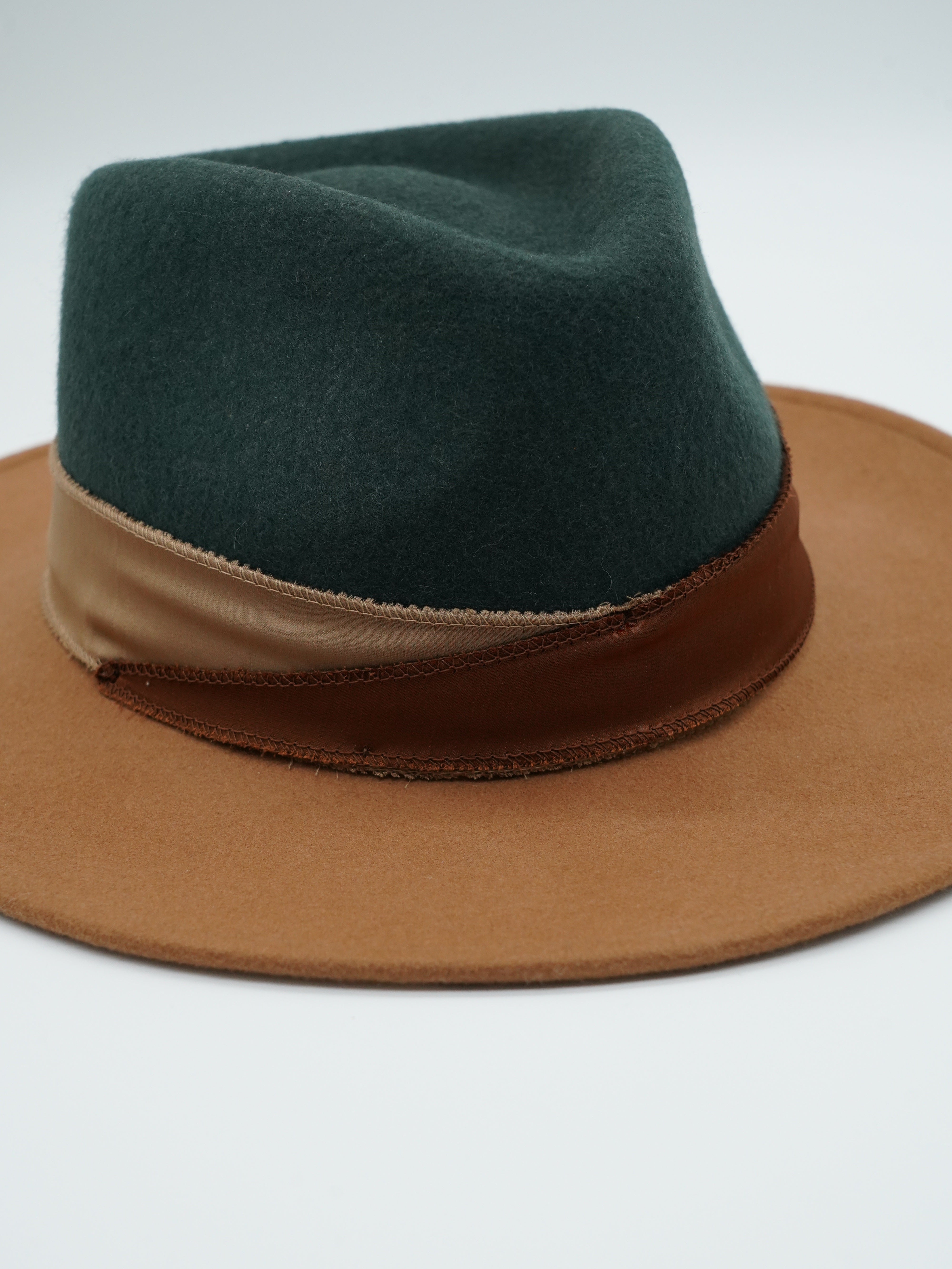 Cappello Texas Alce/Verde in feltro