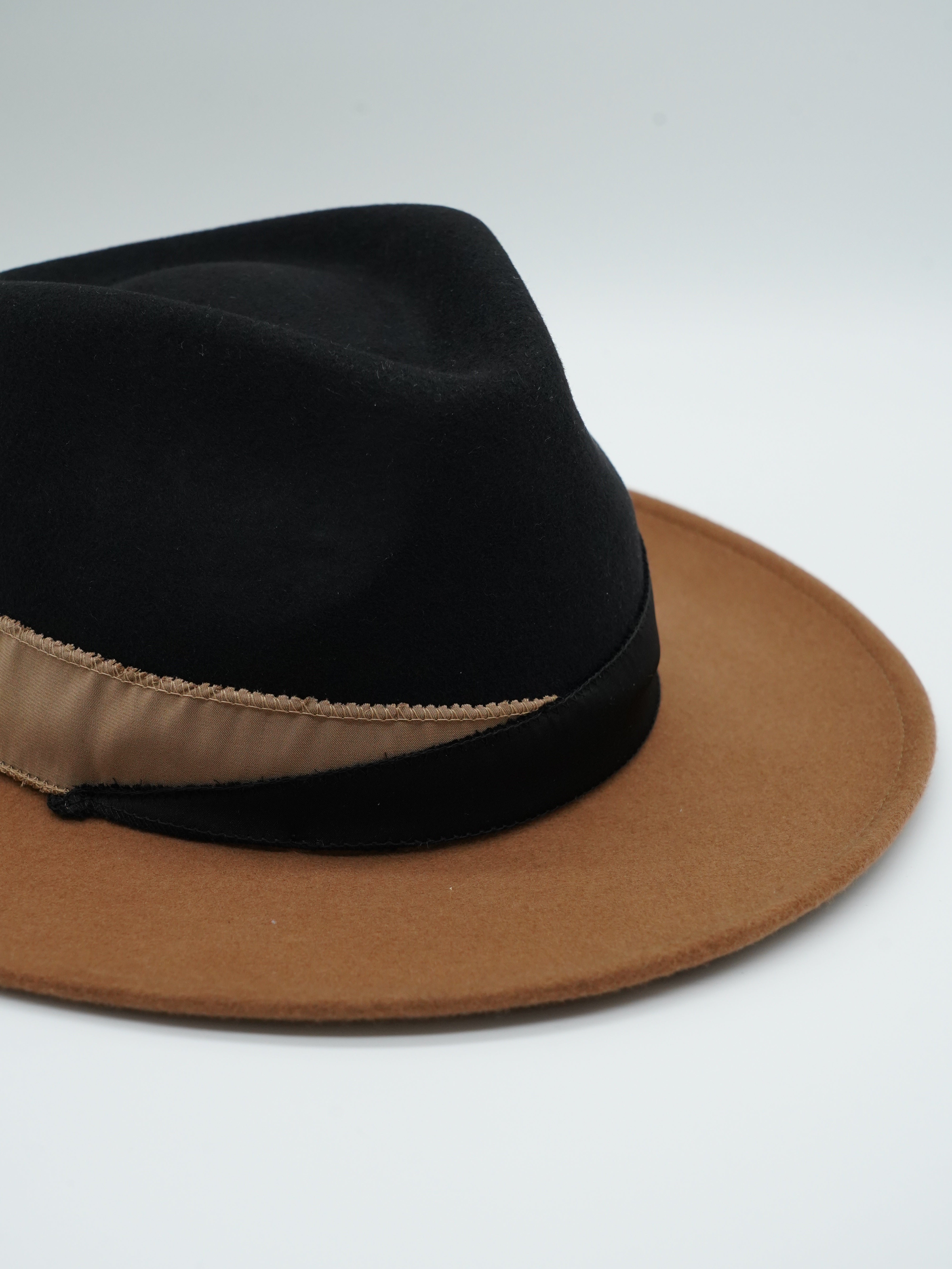Cappello Texas bicolore Alce/Nero in feltro