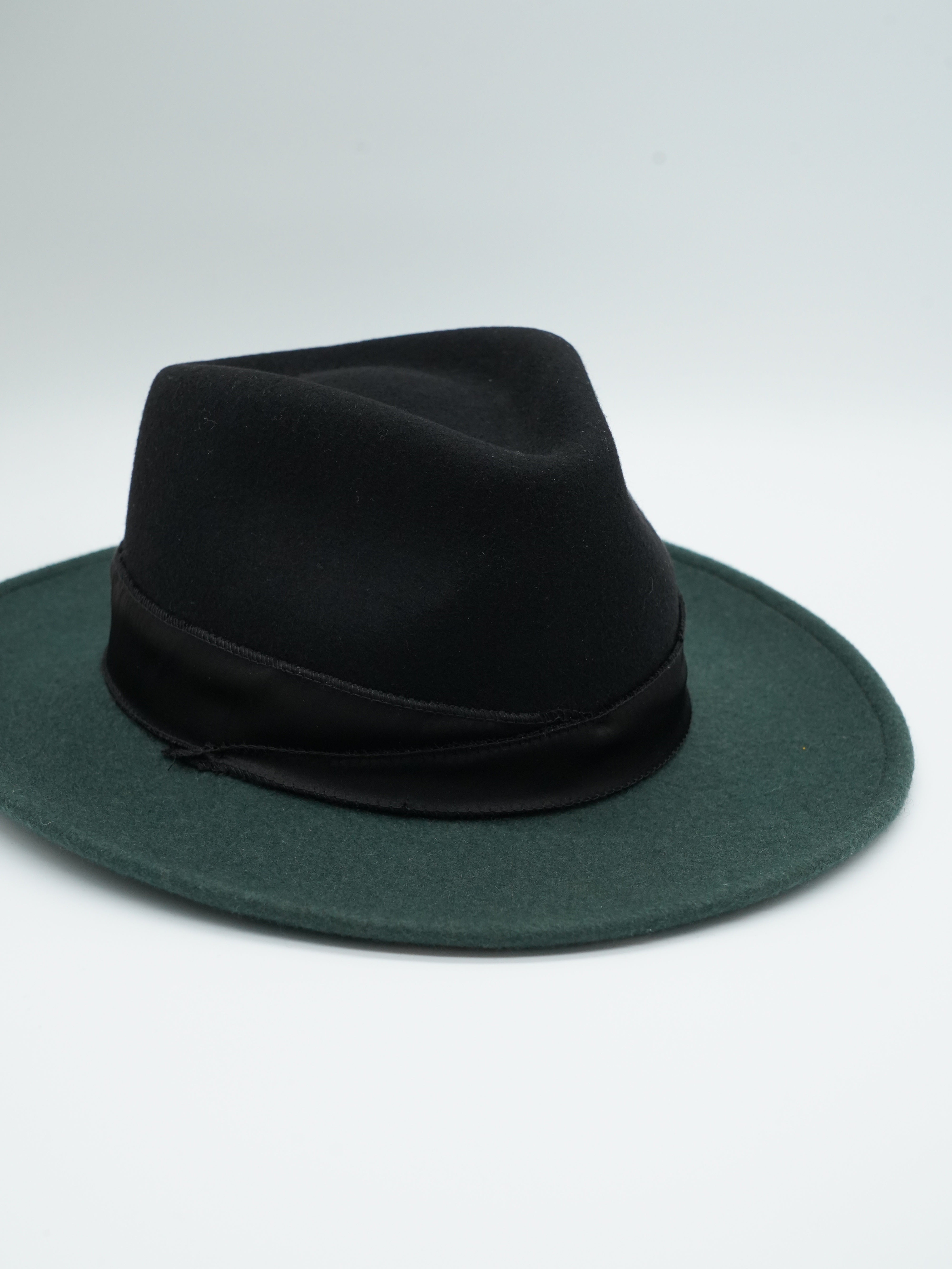 Cappello Texas Verde/Nero in feltro